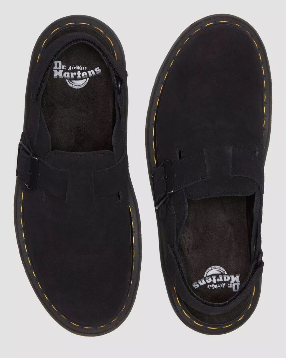 Sandali Dr. Martens jorge ii e.h suede unisex Nero - Foto 9