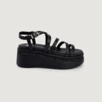 Sandali Tommy Hilfiger Jeans strappy wedge Nero - Foto 1