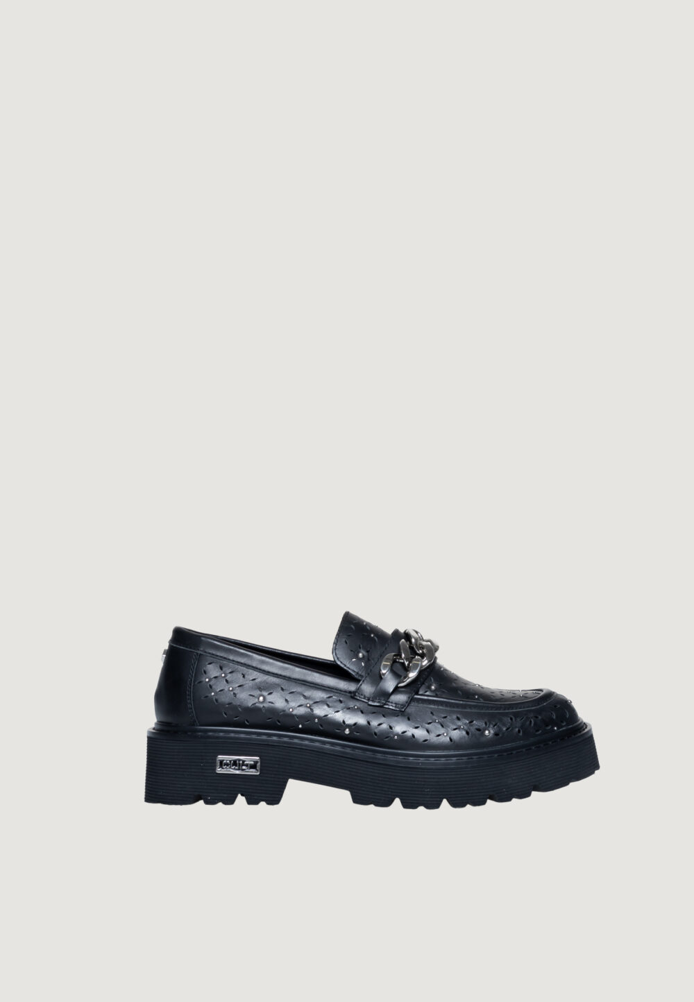 Scarpe basse Cult slash 3194 low w flower perf.leather Nero - Foto 1