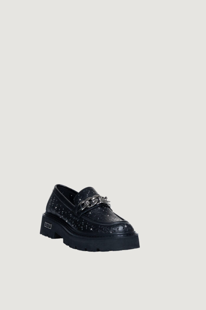 Scarpe basse Cult slash 3194 low w flower perf.leather Nero