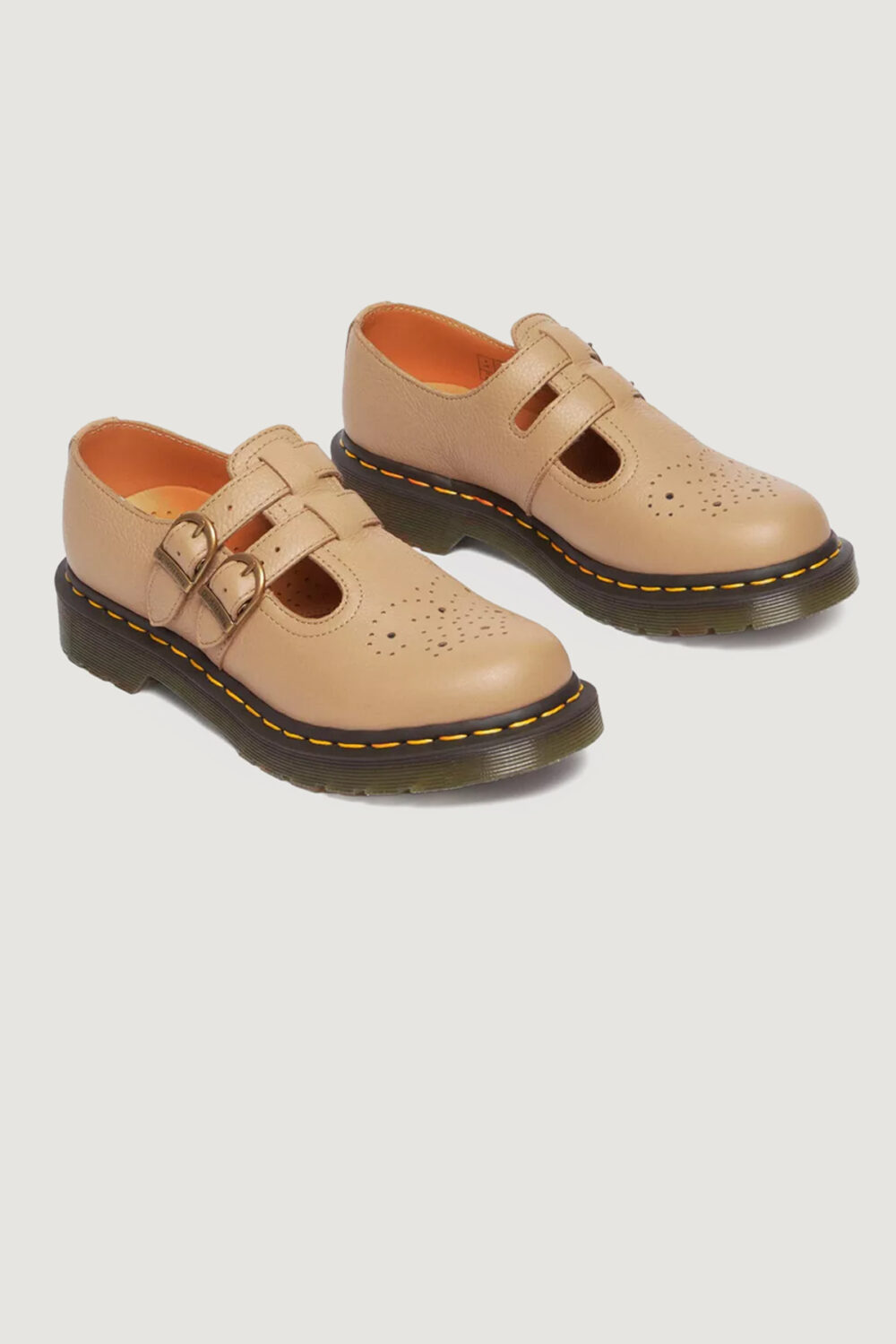 Scarpe basse Dr. Martens 8065 mary jane virginia Beige - Foto 9