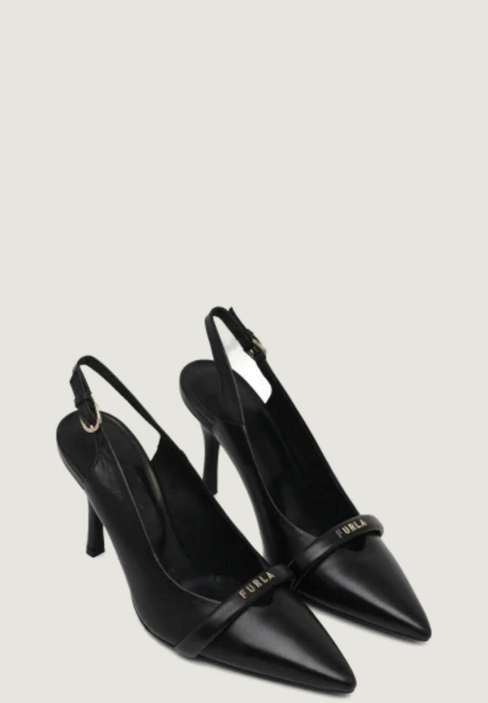 Scarpe con tacco Furla core slingback Nero - Foto 4