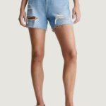 Shorts Calvin Klein Jeans mom Denim chiaro - Foto 1