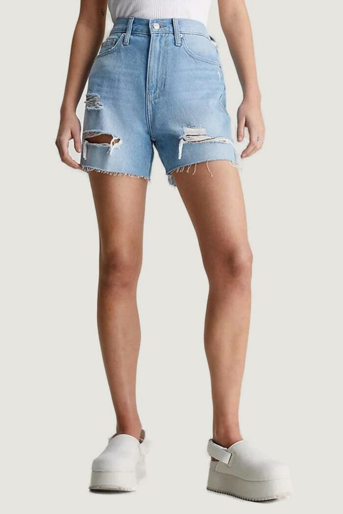 Shorts Calvin Klein Jeans mom Denim chiaro