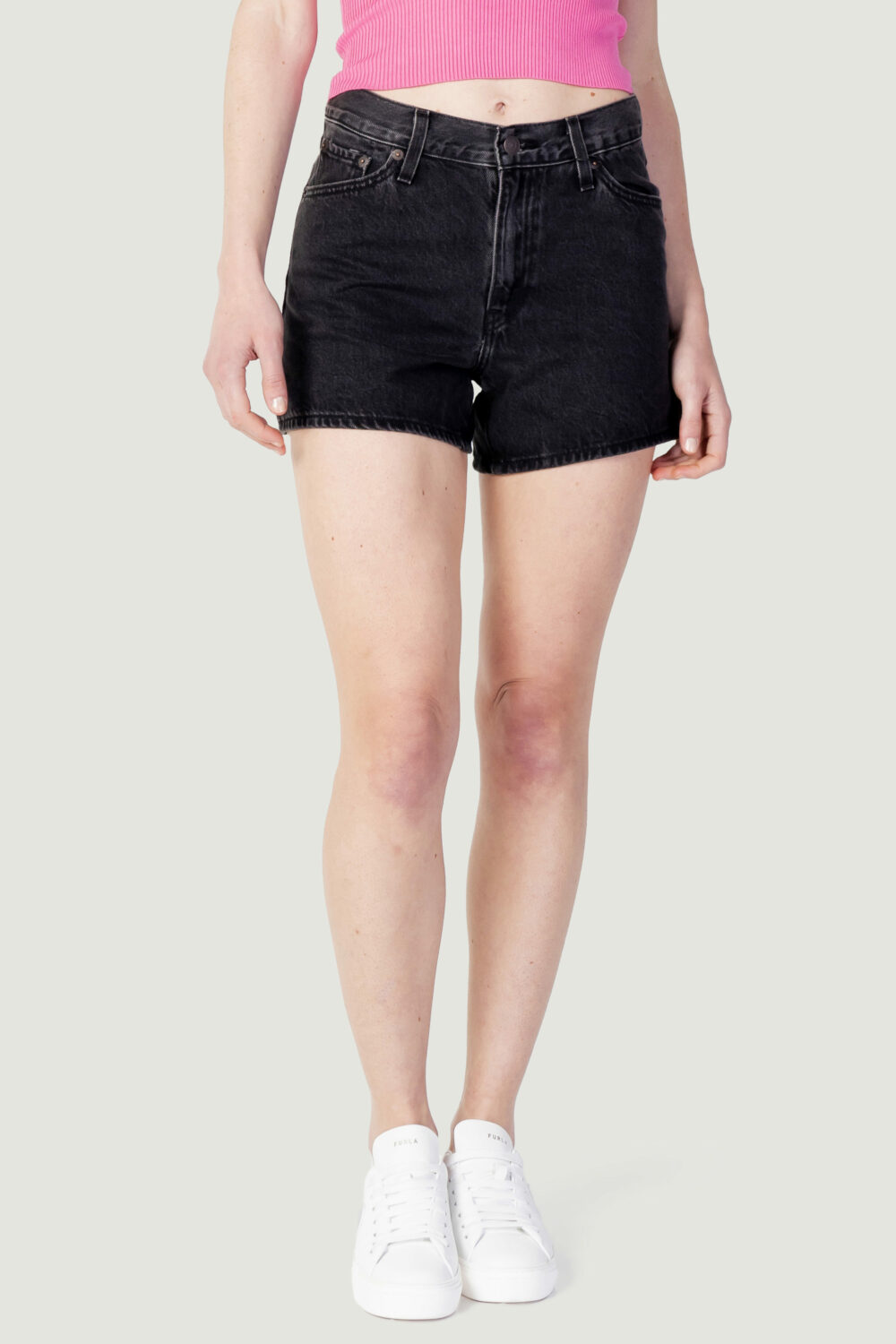 Shorts Levi's® 80s mom Nero - Foto 1