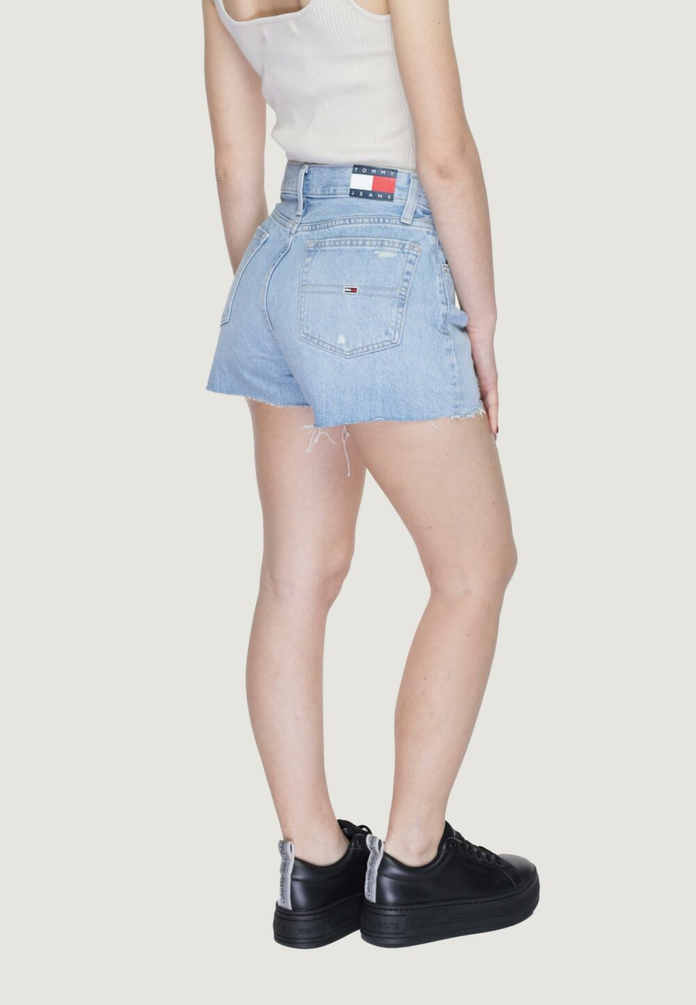 Shorts Tommy Hilfiger Jeans hot bh0015 Denim chiaro - Foto 4