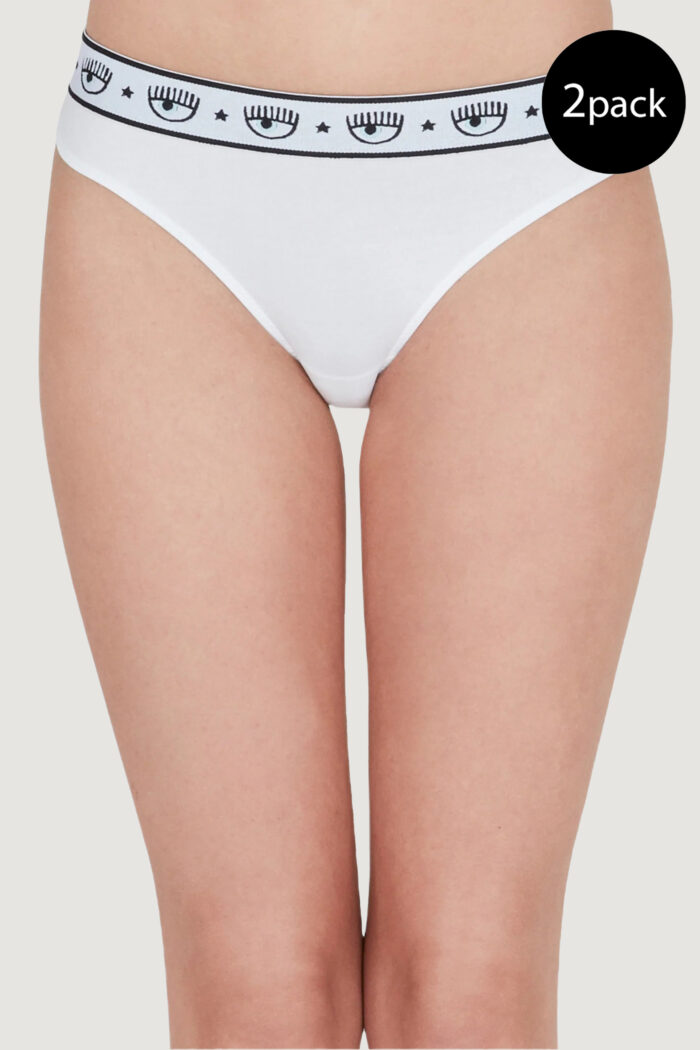 Slip e perizoma CHIARA FERRAGNI bi-pack brazilian brief Bianco