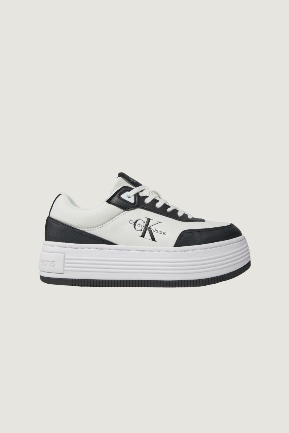 Sneakers Calvin Klein Jeans bold flatf low lace Black-White - Foto 1