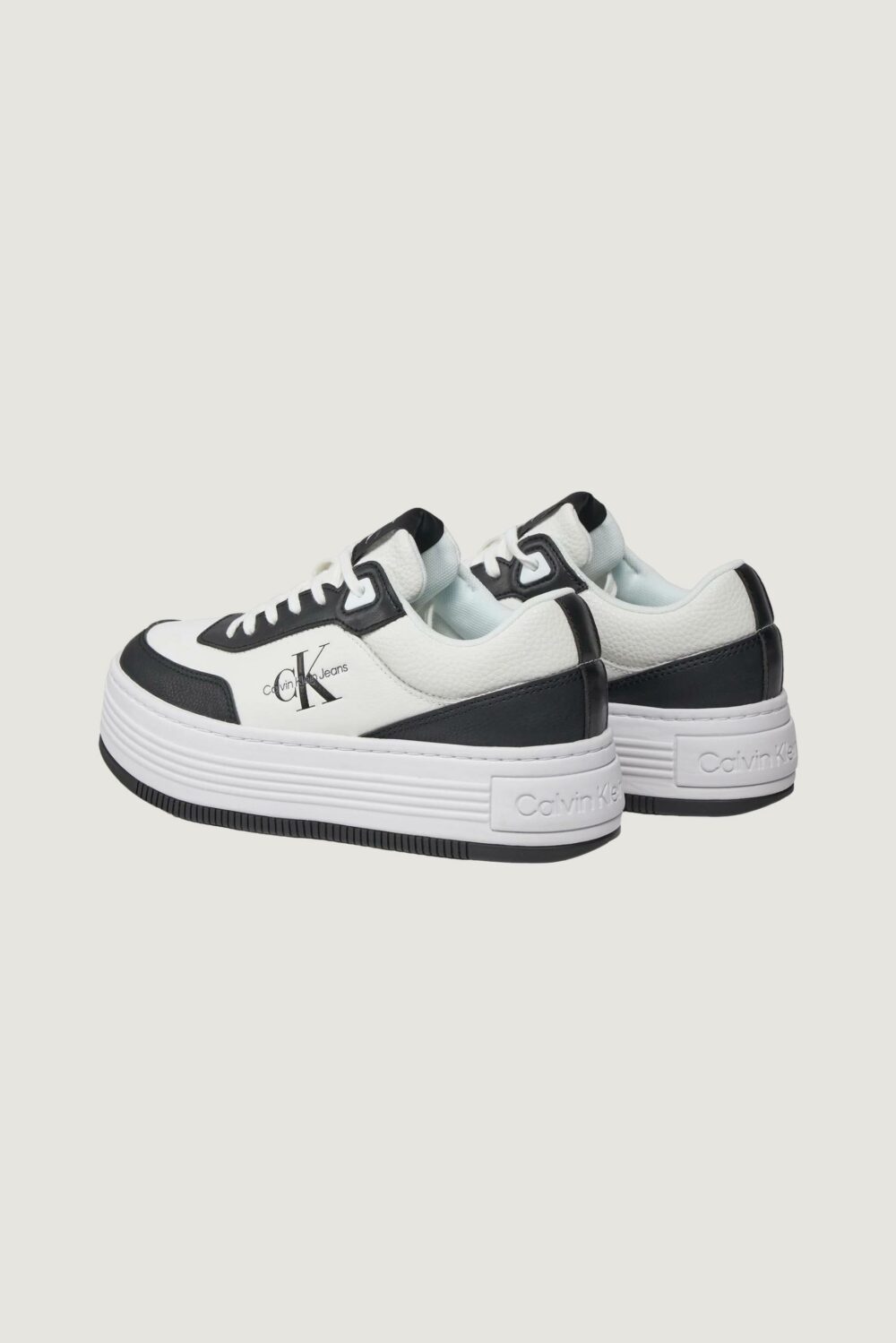 Sneakers Calvin Klein Jeans bold flatf low lace Black-White - Foto 4