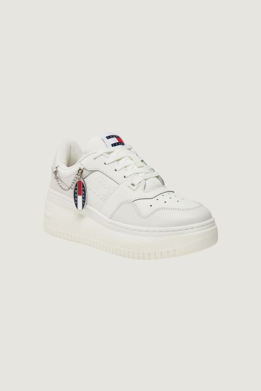 Sneakers Tommy Hilfiger Jeans retro basket fla Panna - Foto 3