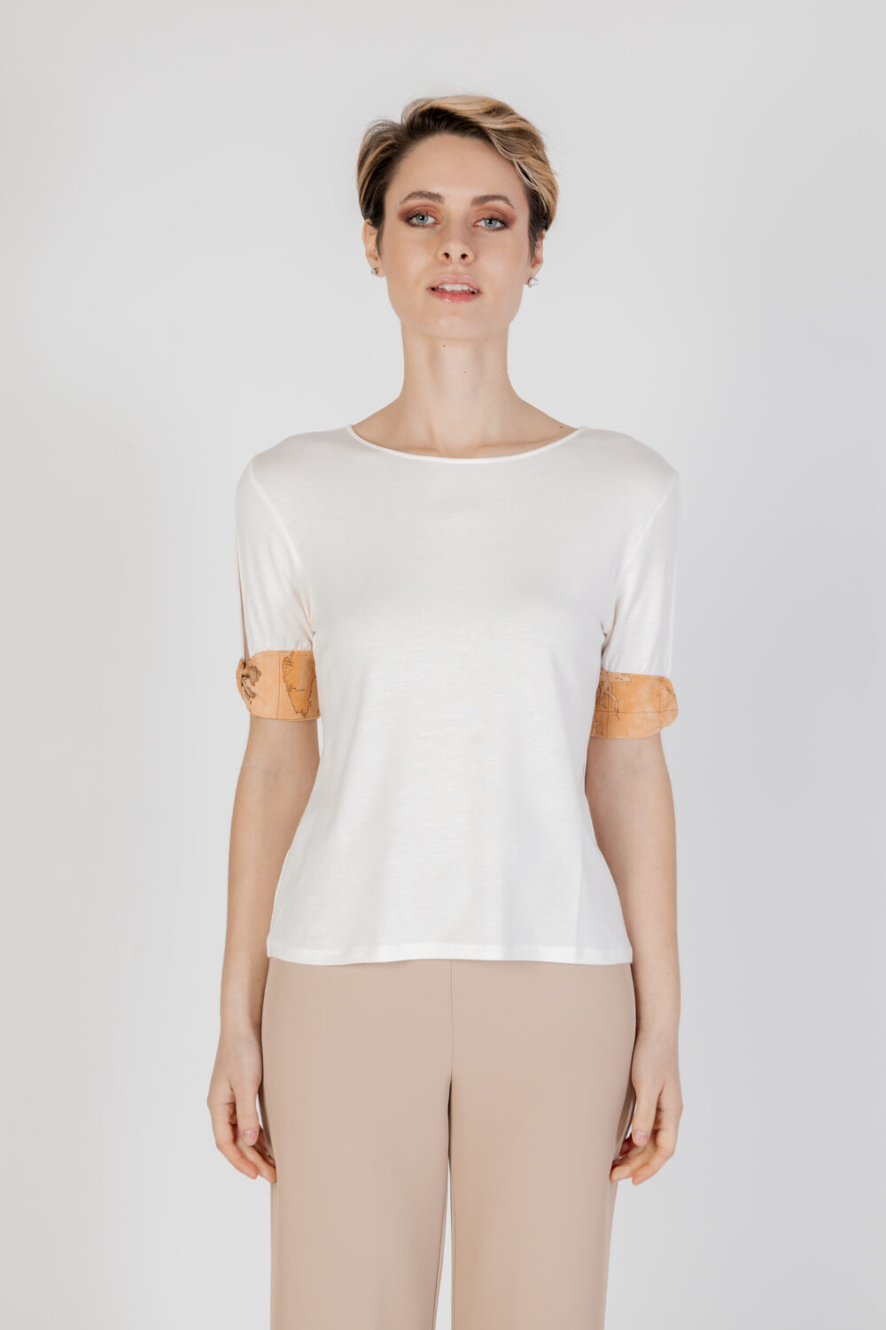 T-shirt Alviero Martini Prima Classe Beige - Foto 1