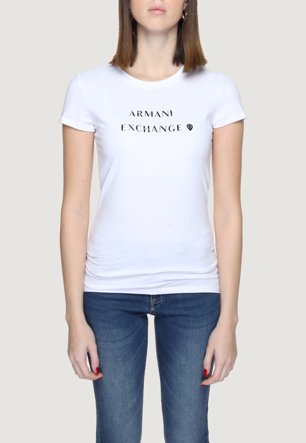 T-shirt Armani Exchange Bianco - Foto 4