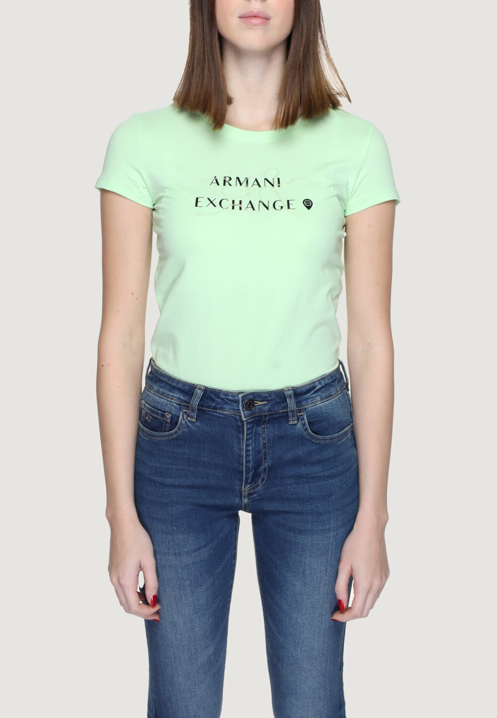 T-shirt Armani Exchange Verde ice - Foto 1