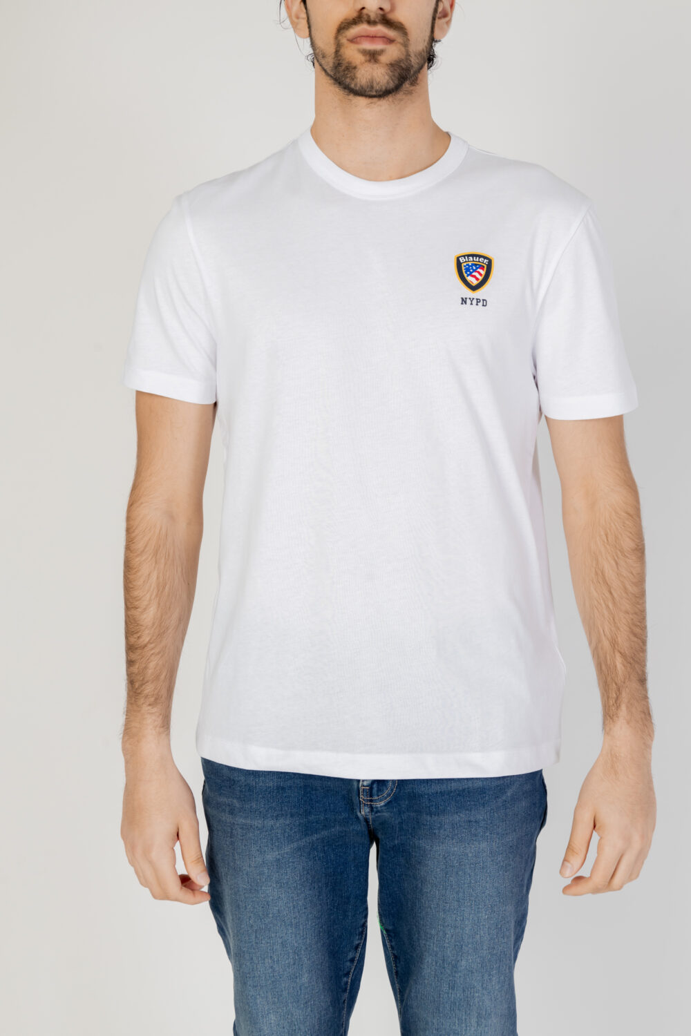 T-shirt Blauer. Bianco - Foto 5