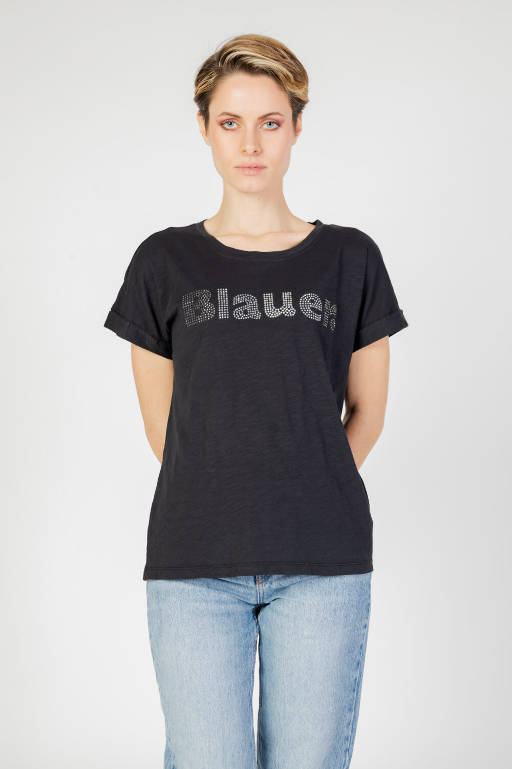 T-shirt Blauer. Nero - Foto 1