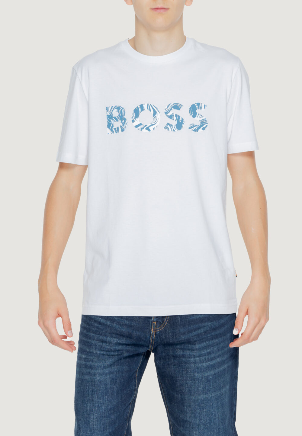 T-shirt Boss te_bossocean 10249510 01 Bianco - Foto 1