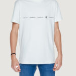 T-shirt Calvin Klein Jeans logo repeat Menta - Foto 1