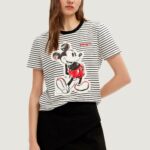 T-shirt Desigual mickey patch Bianco - Foto 1