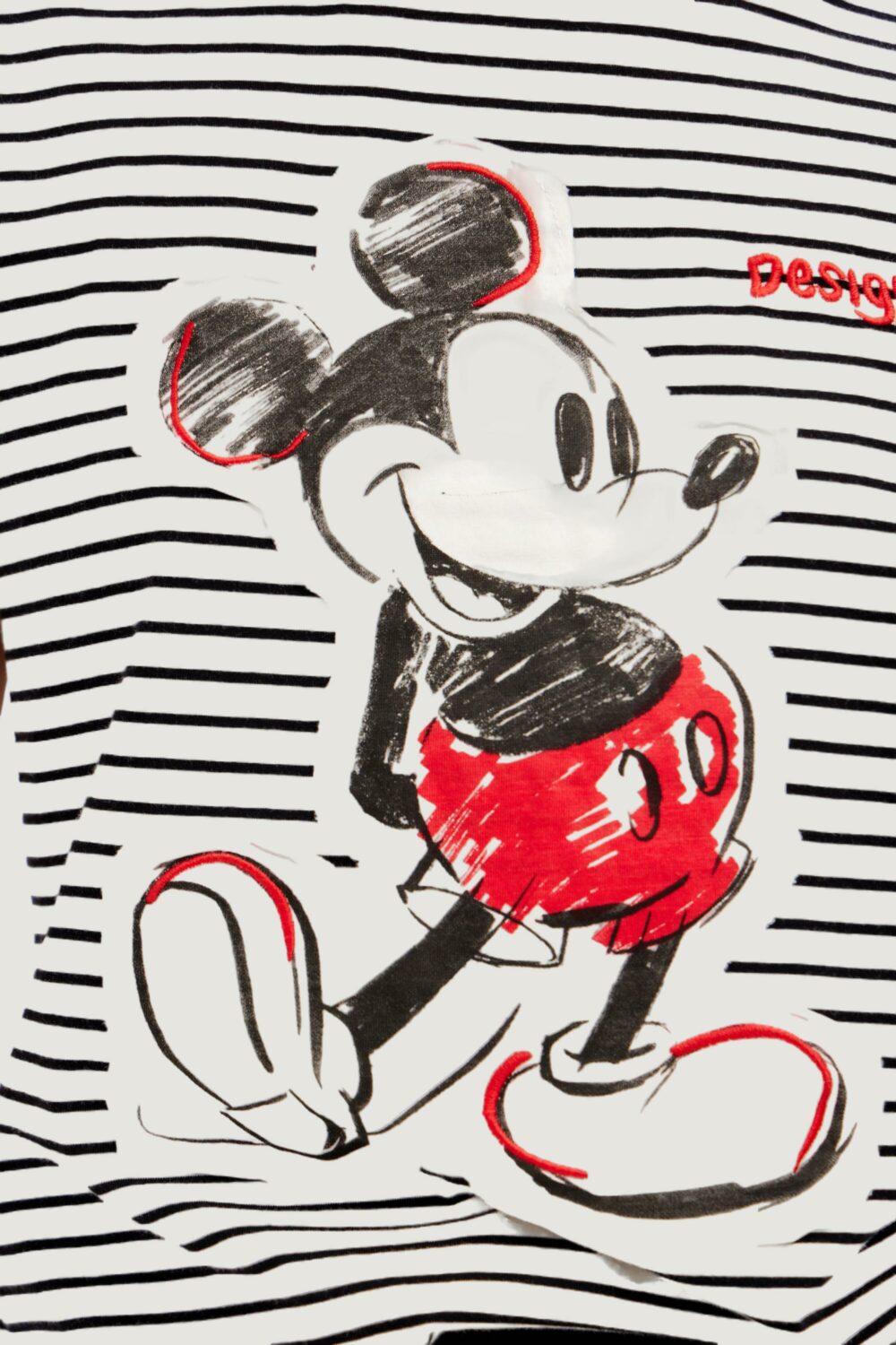 T-shirt Desigual mickey patch Bianco - Foto 4