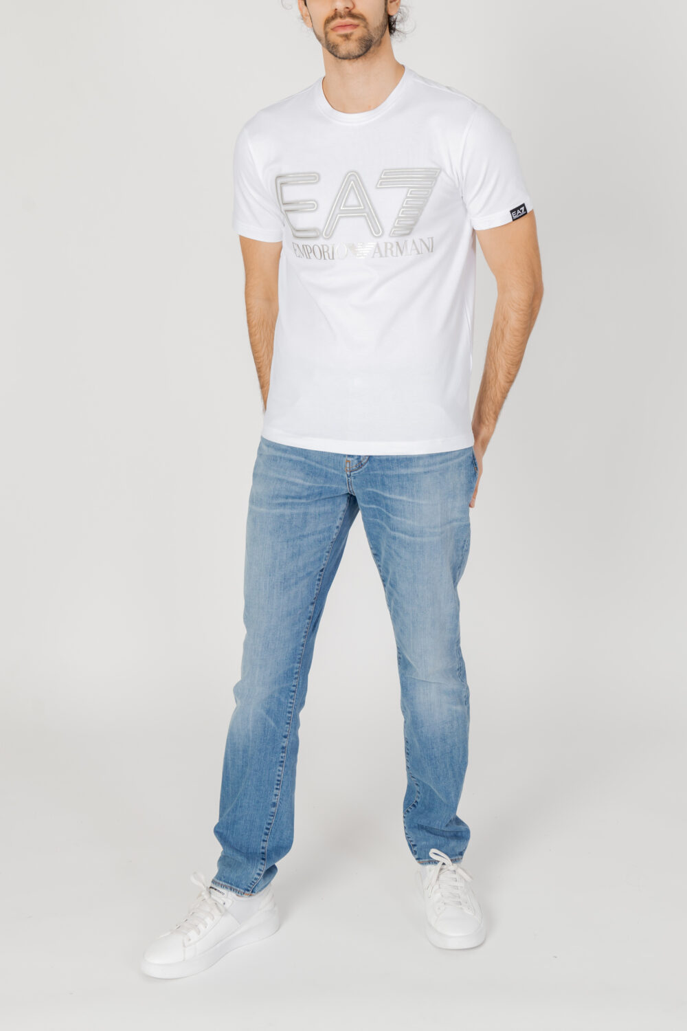 T-shirt EA7 Bianco - Foto 5