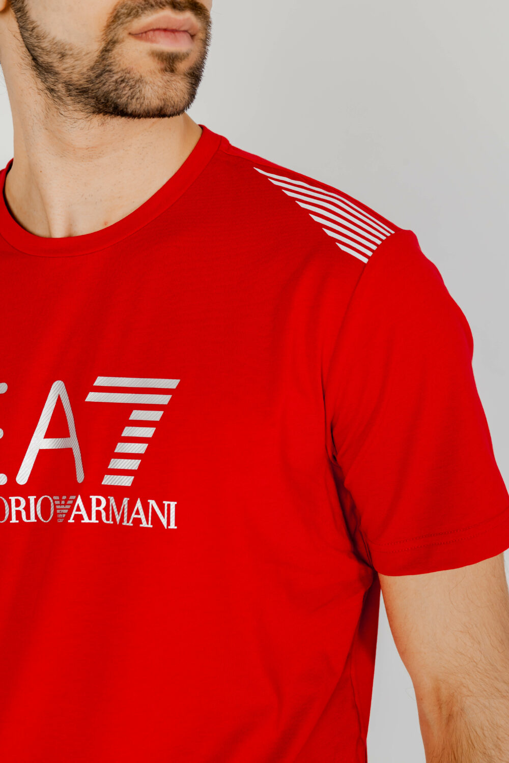 T-shirt EA7 Rosso - Foto 3