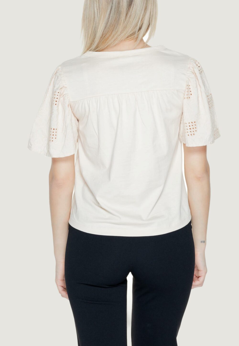 T-shirt Jacqueline de Yong jdyriga s/s mix jrs Bianco - Foto 2