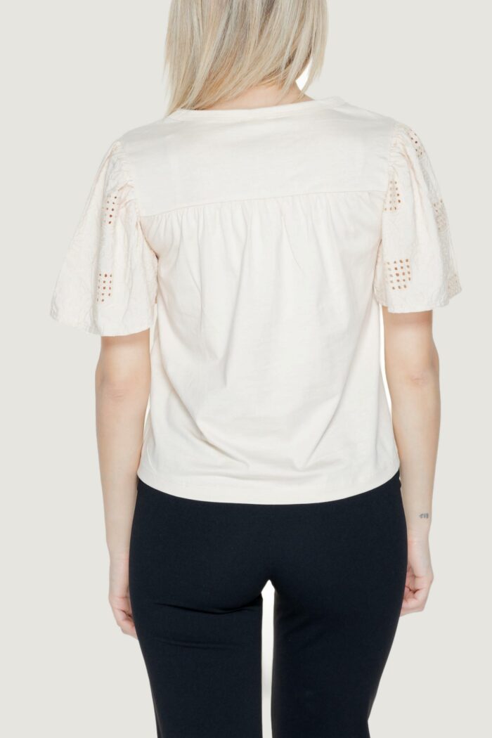 T-shirt Jacqueline de Yong jdyriga s/s mix jrs Bianco