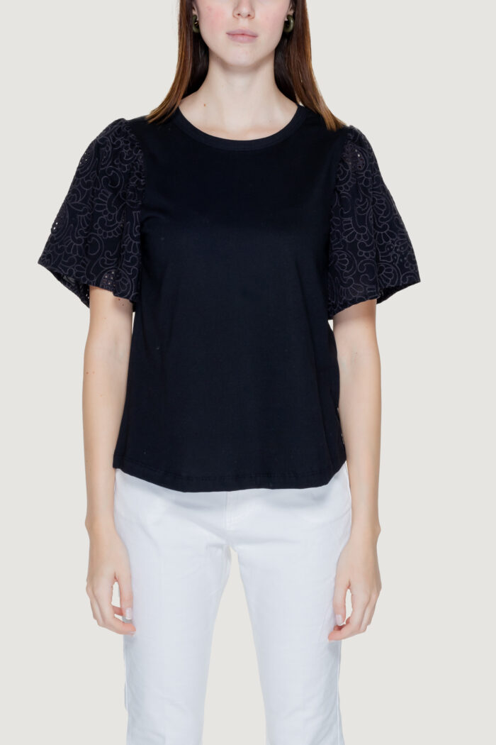 T-shirt Jacqueline de Yong jdyriga s/s mix jrs Nero