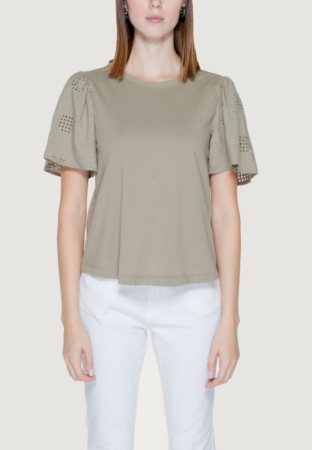 T-shirt Jacqueline de Yong jdyriga s/s mix jrs Verde - Foto 1