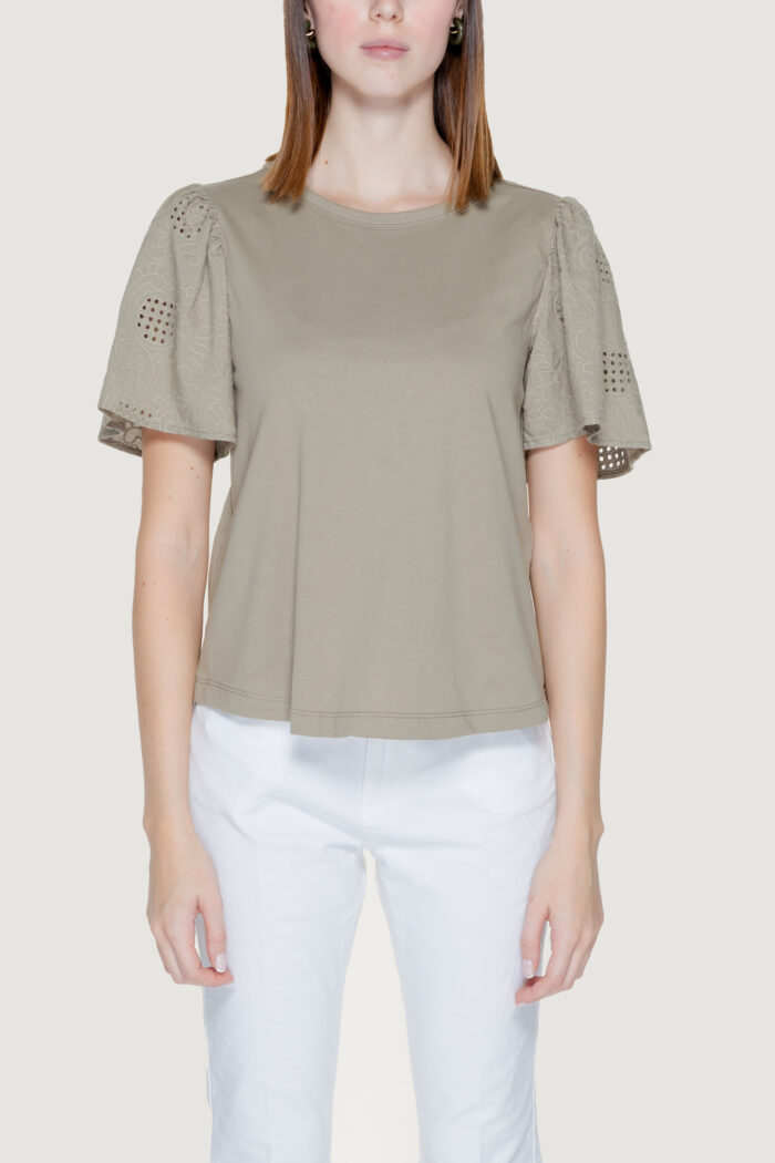 T-shirt Jacqueline de Yong jdyriga s/s mix jrs Verde