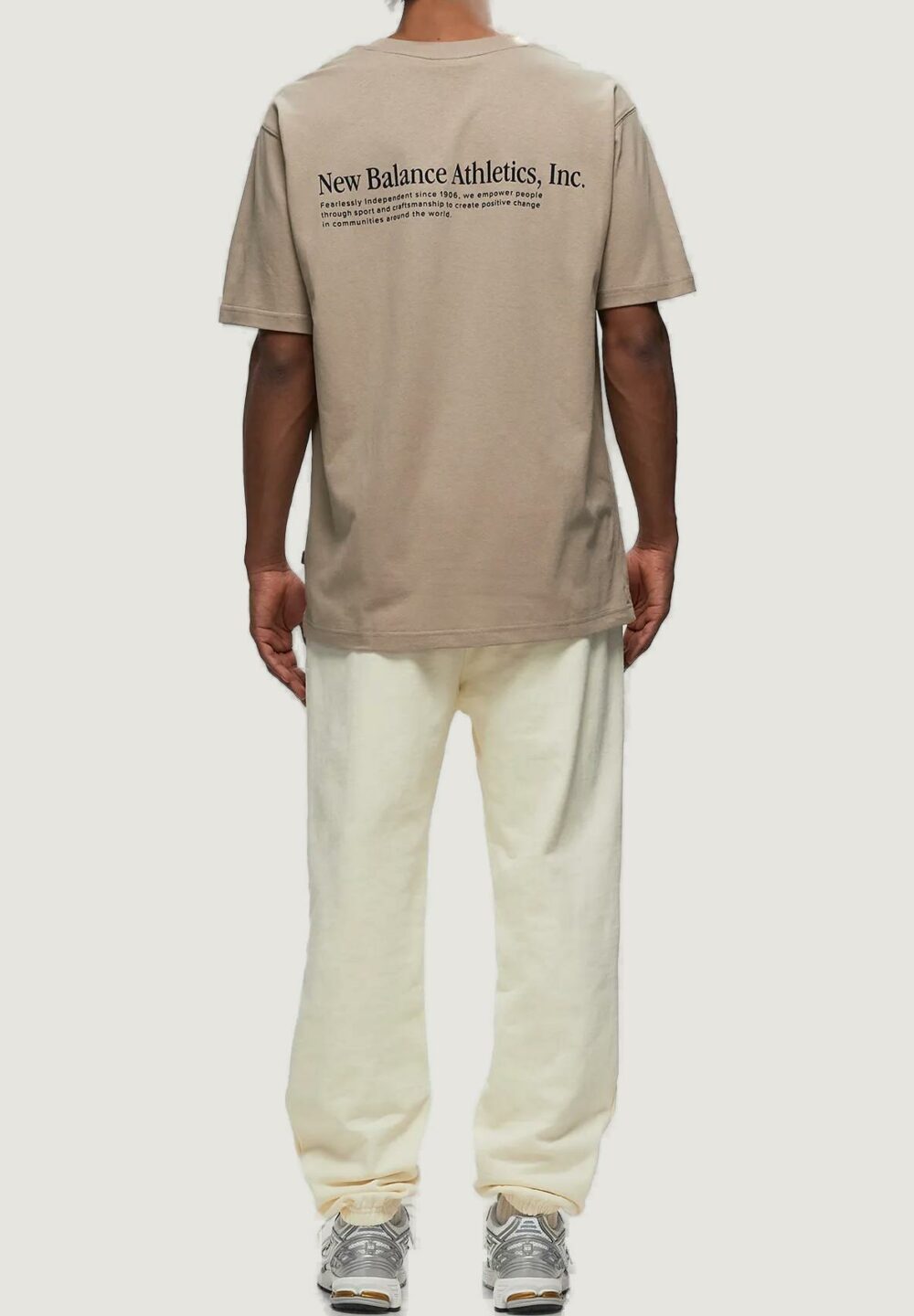 T-shirt New Balance Beige - Foto 3