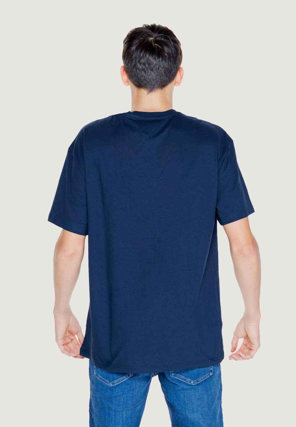 T-shirt Tommy Hilfiger Jeans reg signature Blu - Foto 3