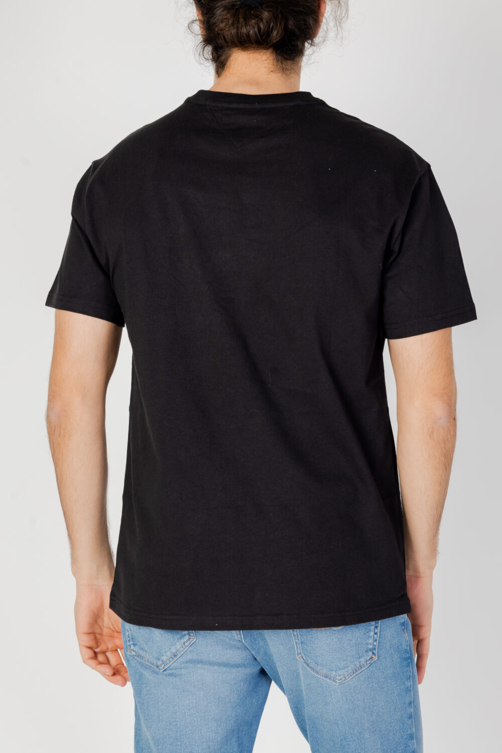 T-shirt Tommy Hilfiger Jeans reg signature Nero - Foto 3