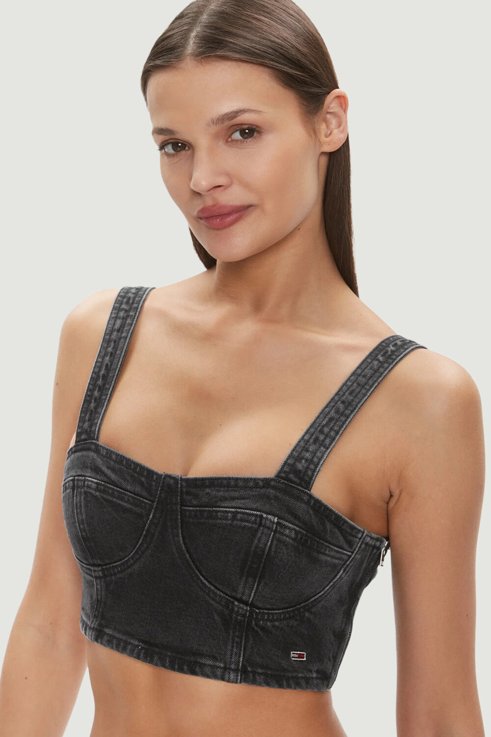 Top Tommy Hilfiger Jeans bustier ah7185 Black Jeans - Foto 2