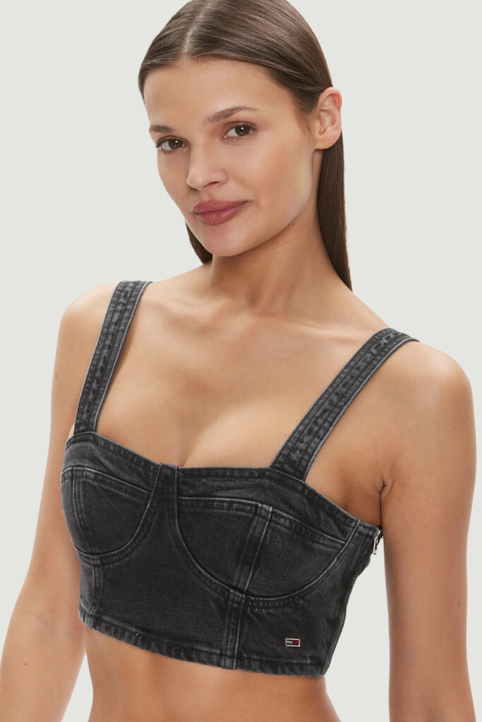 Top Tommy Hilfiger Jeans bustier ah7185 Black Jeans