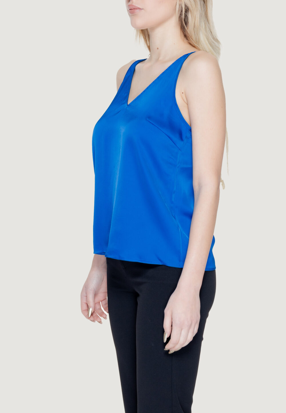 Top Vila Clothes viravenna v-neck strap top/dc Azzurro - Foto 3