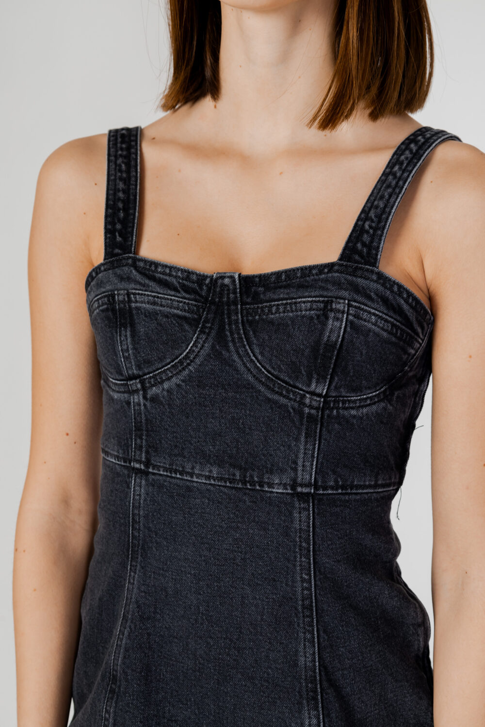 Vestito midi Tommy Hilfiger Jeans bustier ah7185 Black Jeans - Foto 2