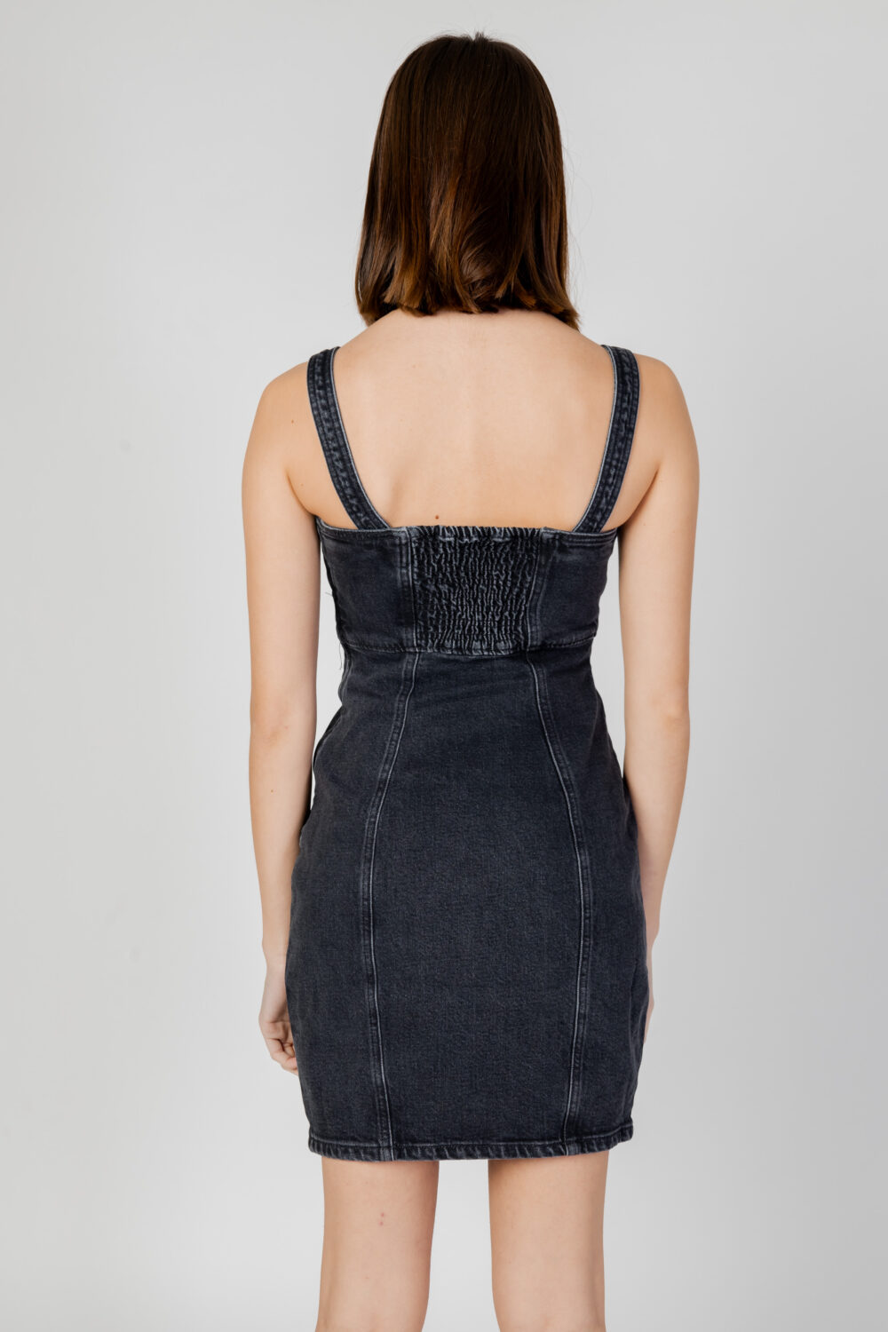 Vestito midi Tommy Hilfiger Jeans bustier ah7185 Black Jeans - Foto 3