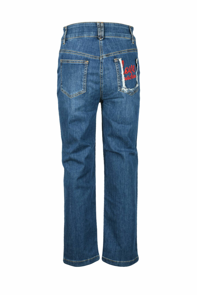 Jeans mom Love Moschino  Blu