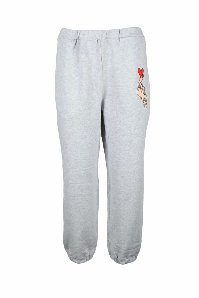 Pantaloni regular Love Moschino  Grigio