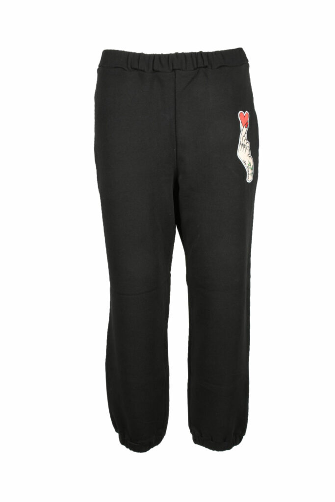 Pantaloni regular Love Moschino  Nero