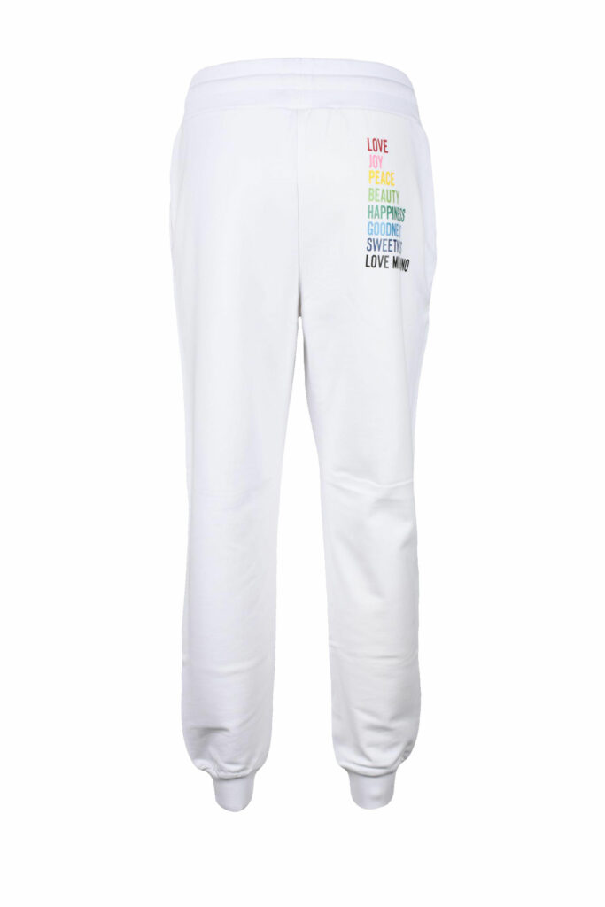 Pantaloni regular Love Moschino  Bianco