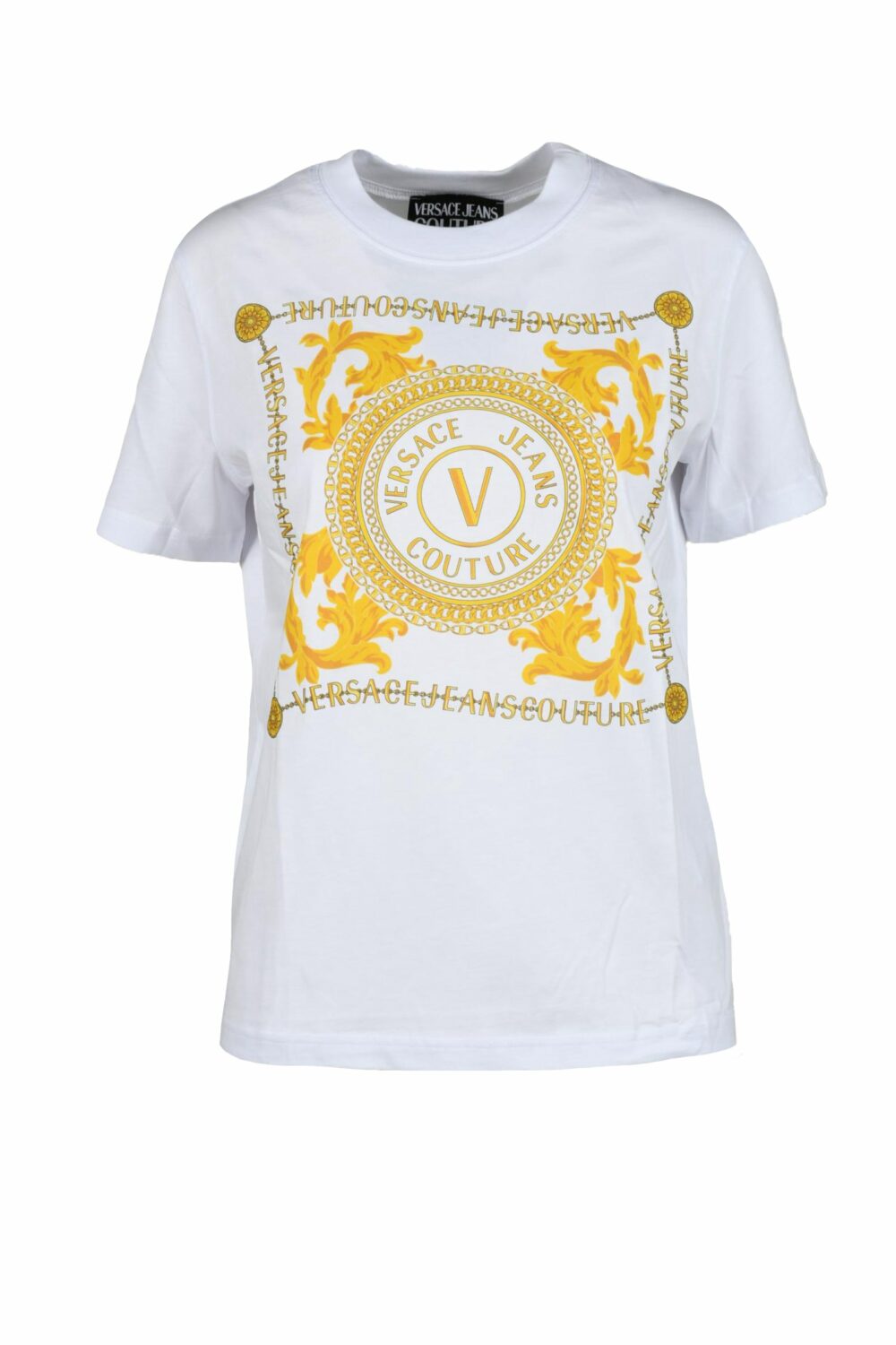 T-shirt Versace Jeans Couture BIANCO/GIALLO - Foto 1