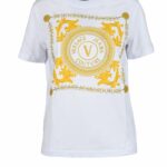 T-shirt Versace Jeans Couture BIANCO/GIALLO - Foto 1