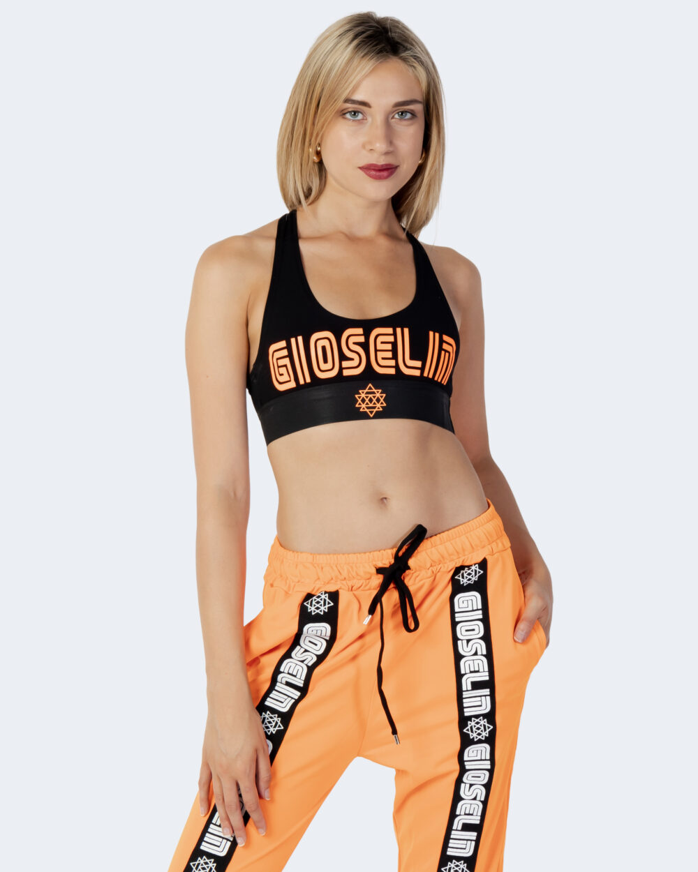 Top Gioselin crop fitness Arancione Fluo - Foto 2