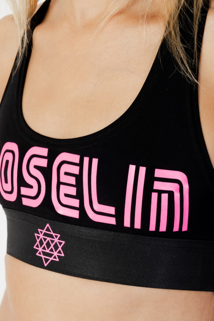 Top Gioselin crop fitness Fuxia