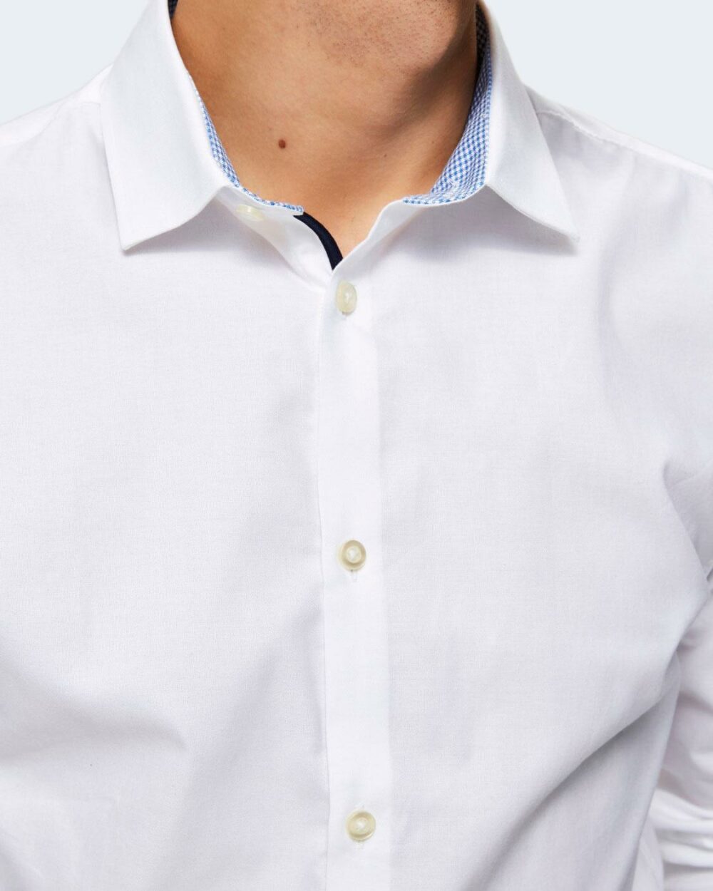 Camicia manica lunga Selected slhslimnew-mark shirt ls b noos Bianco - Foto 2