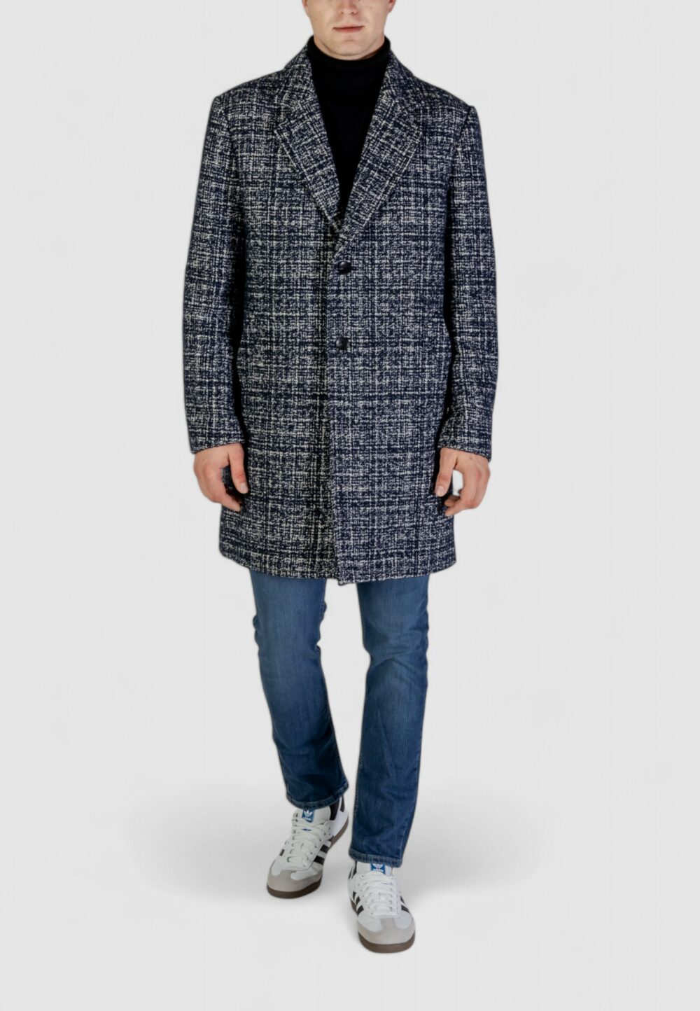 Cappotto Antony Morato slim fit bouclè Blu - Foto 1