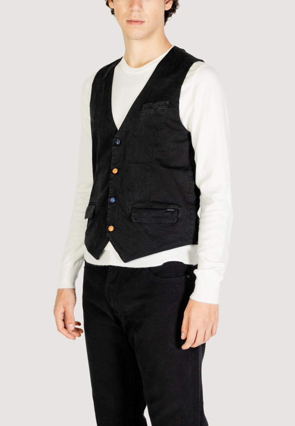 Gilet Casual Gianni Lupo Nero - Foto 2