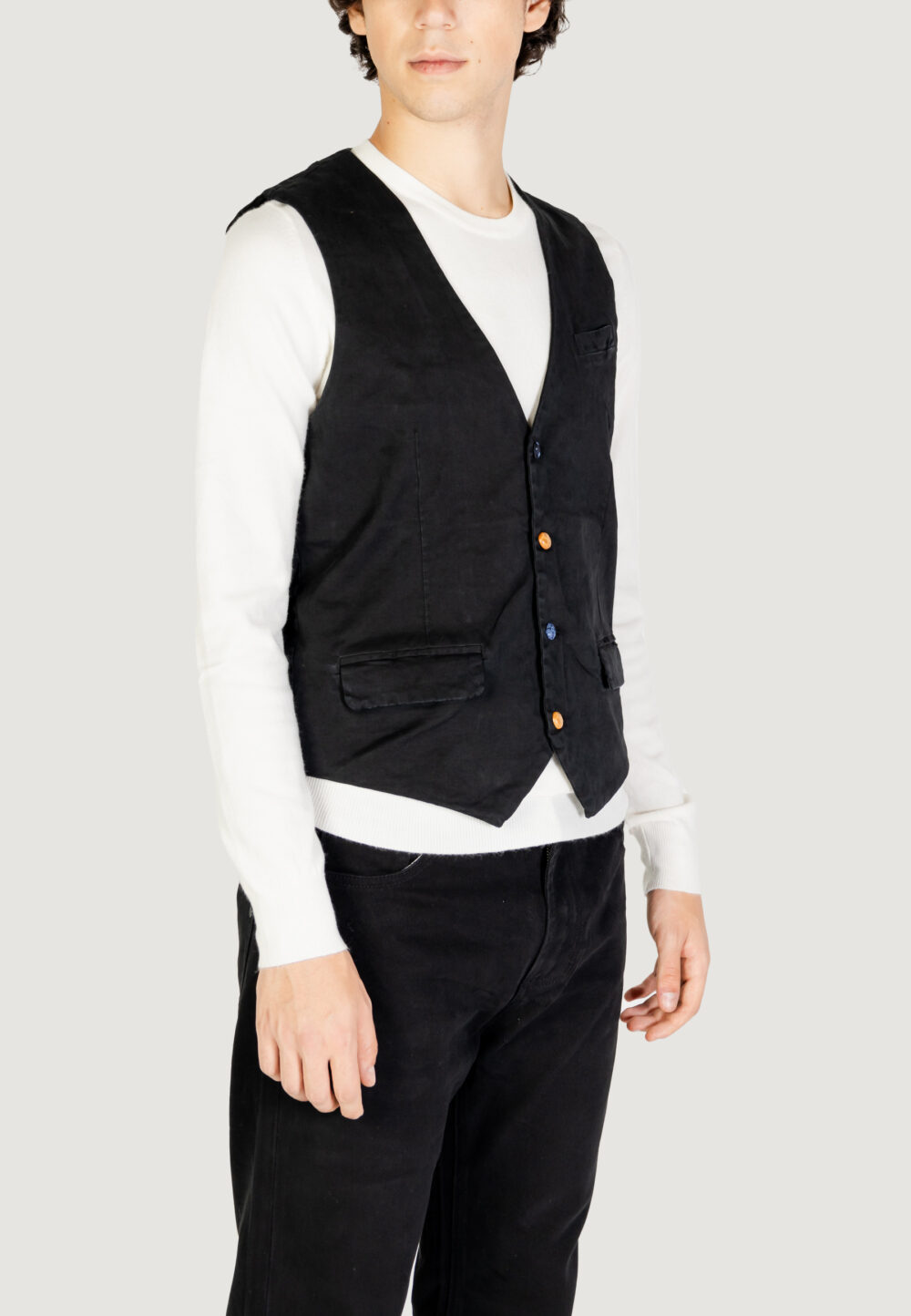 Gilet Casual Gianni Lupo Nero - Foto 4